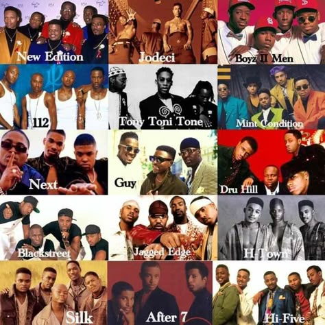 90s Music Artists, Dru Hill, 90s Rappers Aesthetic, History Of Hip Hop, Rappers Aesthetic, 90s Rappers, New Wave Music, Boyz Ii Men, Hi Five