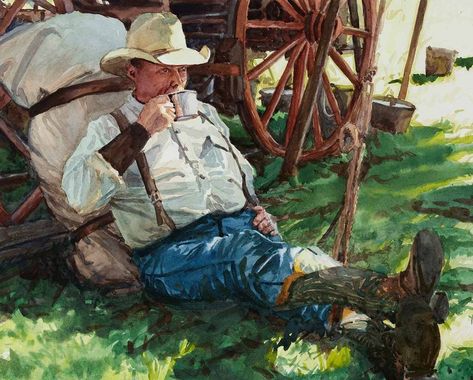 Western Drawings, Picture Story Prompts, Storyboard Drawing, Cowboy Artists, Texas Cowboys, Western Stuff, Art Beat, Annual Sale, Western Life