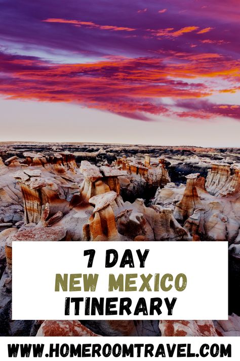 One Week Itinerary, New Mexico Road Trip, White Sands National Park, Travel New Mexico, Mexico Itinerary, New York City Guide, Taos Pueblo, Carlsbad Caverns National Park, Southwest Usa