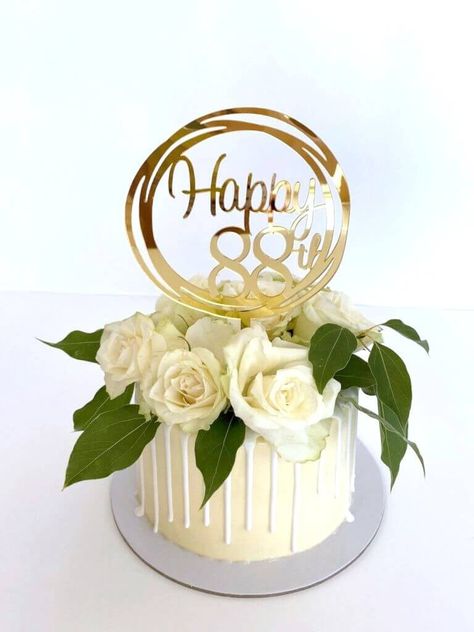 Circle Cake Topper, Geometric Cake Topper, 21 Cake Topper, Happy 49th Birthday, Happy 45 Birthday, Elegant Cake Topper, 69th Birthday, 98th Birthday, Geometric Cake