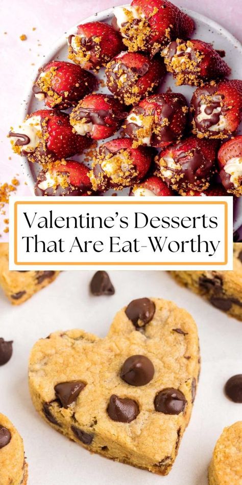 Article on 17 Valentine’s Desserts. Valentines Treats For Boyfriend, Valentine Party Desserts, Cute Valentines Day Desserts, Valentine's Day Baked Treats, Easy Valentine’s Day Recipes, Valentine’s Day Party Snacks, Valentine Recipes Desserts Easy, Valentine Recipes Desserts, Valentine’s Day Baked Goods Ideas