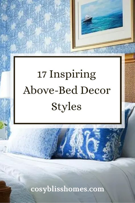 Looking to spice up that empty wall above your bed? Check out these 17 inspiring above-bed decor ideas that are perfect for giving your bedroom a fresh look! From stunning oversized prints to charming vintage finds, we've gathered chic and creative solutions to showcase your personality. Make your space feel cozy and inviting with framed wallpaper, eye-catching artworks, or a modern gallery. Whether you prefer a minimalist vibe or a bohemian style, these decor ideas can turn your bedroom into a retreat you’ll love! Platform Bed Decor Ideas, King Bed Artwork, Photos Above Bed Ideas, Bed Without Headboard Ideas, Above Bed Decor Aesthetic, Wall Above Bed Ideas, Behind The Bed Decor Ideas, Bedroom Canvas Ideas, Bedroom Wall Ideas Above Bed