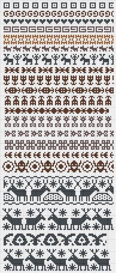 fairisle patterns Punto Fair Isle, Maglia Fair Isle, Stranded Knitting Patterns, Fair Isle Chart, Mochila Crochet, Fair Isle Knitting Patterns, Fair Isles, Colorwork Knitting, Cross Stitch Borders