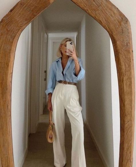 capsule wardrobe Witte Jeans Outfit, Skandinavian Fashion, Outfits 2023, Aesthetic Beach, Looks Street Style, Looks Chic, 2024 Fashion, 가을 패션, Business Casual Outfits