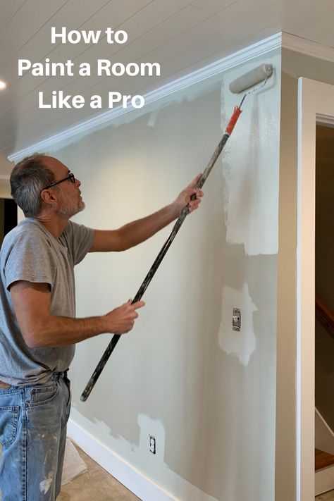 Do You Paint Walls Or Trim First, Painting A Room Tips, Paint Tools For Walls, Painting White Walls, Painting A Wall Tips, Prep For Painting Walls, How To Paint A Room Step By Step, Tools For Painting Walls, Painting Tools For Walls