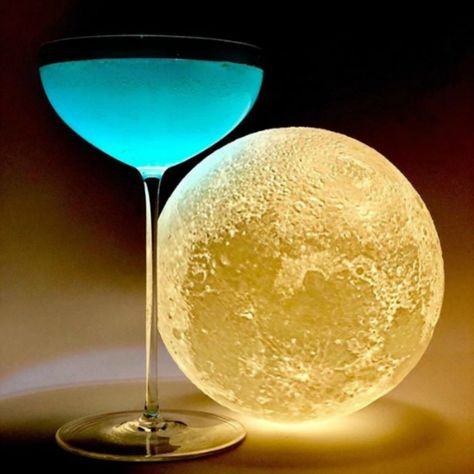 6 moon cocktails to celebrate 50th anniversary of the lunar landing Moon Themed Cocktails, Levison Wood, Pineapple Syrup, Drink Names, Butterfly Pea Tea, Lunar Landing, Lemon Syrup, Cocktail List, Cocktail Garnish