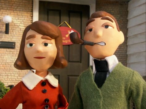 Moral Orel Matching Pfp, Moral Orel Aesthetic, Bloberta Puppington Fanart, Clay And Bloberta, Clay Puppington Icon, Bloberta Puppington, Clay Puppington, Morel Orel, Moral Orel