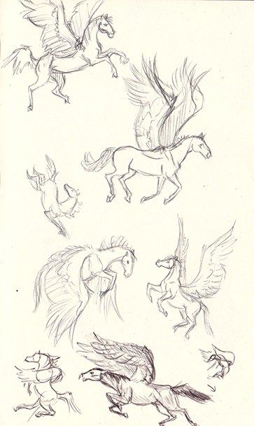 Horses Fantasy Art, How To Draw Pegasus, Peguses Drawing, Pegasus Reference Drawing, Horses Drawing Reference, Pegasus Art Drawing, Horse Drawing Tips, Drawing Ideas Horse Sketch, Pegasus Anatomy