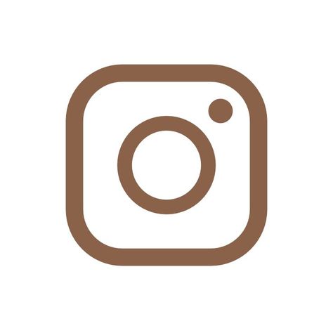 Instagram Cream Icon, App Icon Instagram, Icon For Instagram, White Homescreen, Instagram App Icon, Gold App, Brown Apple, Instagram App, Mobile App Icon