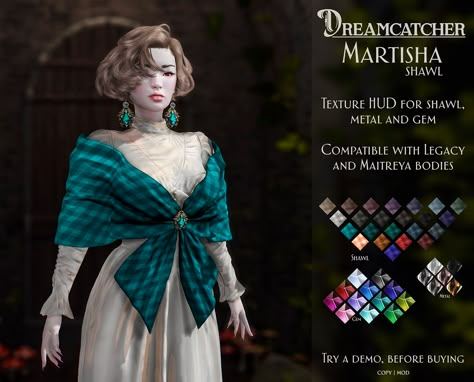 DREAMCATCHER - Martisha - shawl @ We <3 Role-Play | This sha… | Flickr Cottagecore Sims 4 Cc Clothes Alpha, Sims 4 Shawl Cc, Sims 4 Cape Cc, Sims 4 Deer Cc, Sims 4 Cloak Cc, Sims 4 Cloak, Sims 4 Belt Cc, Dreamcatcher Earrings, Sims Medieval