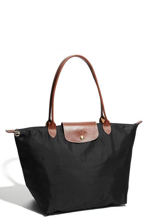 Longchamp 'Large Le Pliage' Tote Longchamp Large Le Pliage Tote, Long Champ Bag, Longchamp Le Pliage Large, Long Champ, Longchamp Tote, Longchamp Bag, Man Bags, Longchamp Bags, Leather Man