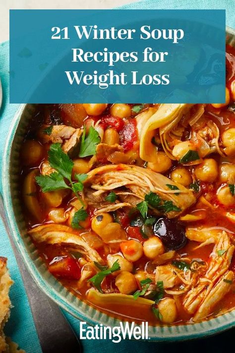 Fall Low Calorie Soup, Light Vegetable Soup Recipes, Soup Night Ideas, Eating Well Soup Recipes, High Fiber Soup Recipes Healthy, Healthiest Soup Recipes, Low Carb Winter Recipes, Healthy Hearty Soups And Stews, Winter Stews And Soups