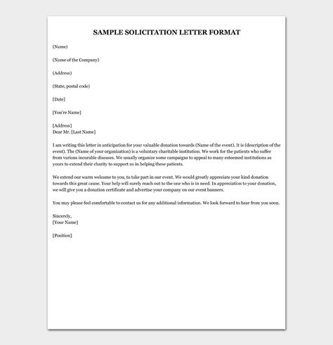 Free Solicitation Letter Templates Solicitation Letter For Donation, Sample Of Invitation Letter, Solicitation Letter, School Donations, Donation Request Letters, Application Letter Sample, Motivational Letter, Fundraising Letter, Introduction Letter