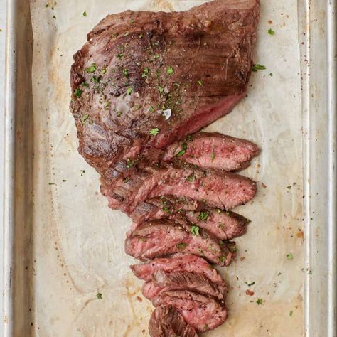 How to Cook Flank Steak in the Oven - FeelGoodFoodie Flank Steak On Stove Top, Flank Steak Recipes Oven Sheet Pan, Oven Skirt Steak, Flank Steak Baked In Oven, Baked Flank Steak Oven, Flank Steak In Oven, How To Cook Beef Flank Steak, Skirt Steak In Oven, Broiled Flank Steak In Oven