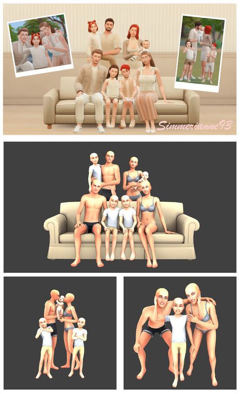 Sims 4 Couple Poses, Christmas Poses, Sims 4 Family, Tummy Time Mat, Sims Packs, Family Portrait Poses, The Sims 4 Packs, Sims 4 Cc Folder, Sims 4 House Design