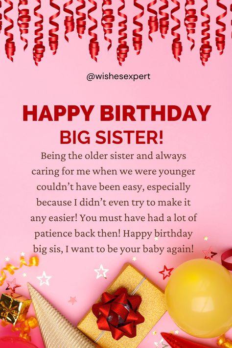 Happy Birthday Wishes For Big Sister Gifts For Elder Sister Birthday, Happy Birthday Elder Sister Quotes, Birthday Wishes For Big Sister, Birthday Wishes For Elder Sister, Happy Birthday Elder Sister, Happy Birthday Big Sister, Bday Quotes, Happy Birthday Sister Quotes, Unique Birthday Wishes