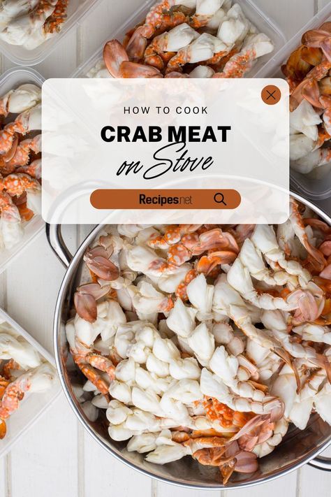 Crab Meat on a Pot Made on a Stove - How to Cook it Recipe Sauteed Crab Meat, How To Cook Crab Meat, Lump Crab Meat Recipes, Go To Recipes, Crab Meat Recipes, Crab Dishes, Crab Boil, Beef Tenderloin, Crab Meat