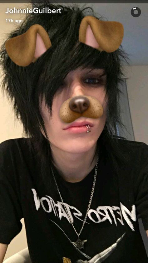 Johnnie Guilbert Johnnie Guilbert, Black Hair, A Man, Piercings, Hair, Black