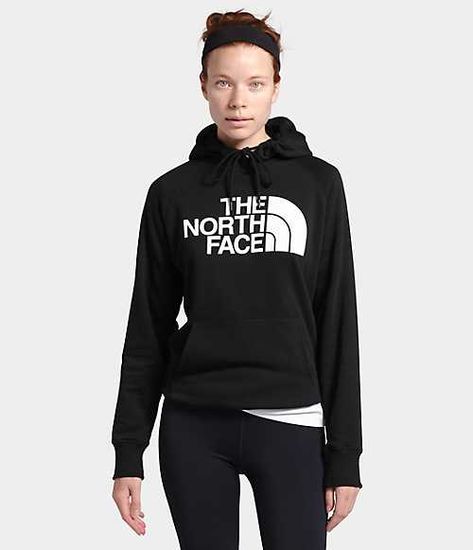 The North Face Hoodie, North Face Sweater, North Face Hoodie, Hoodie Women, Black North Face, Womens Fleece, Workout Sweatshirt, Half Dome, Cotton Hoodie