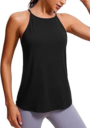 CRZ YOGA Halter Tank Tops for Women High Neck Workout Tops Flowy Cami Tanks Sleeveless Tops Athletic Yoga Shirts Neck Workout, Crz Yoga, Workout Tops For Women, Halter Tank Top, Halter Tank, Yoga Shirts, Sleeveless Tops, Fashion Toys, Luxury Store