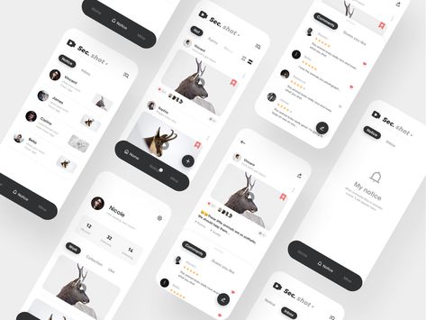 Hello ~ This is a project I've been working on recently -- the short video app collection  I hope you like it. Press the "L" shows "❤ ️", If you like my work, please pay attention to me. I'll stick... Social App Design, Ios 7 Design, Ui Design Mobile, Mobile Website Design, Mobile App Design Inspiration, Gui Design, Ux Design Inspiration, Mobile Ui Design, Ios Design