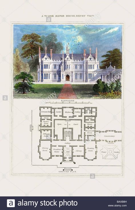 English Country House Plans, Manor House Plans, Tudor Manor, Manor Floor Plan, Mansion Plans, Tudor House Plans, Castle Floor Plan, Hotel Floor Plan, Victorian House Plans