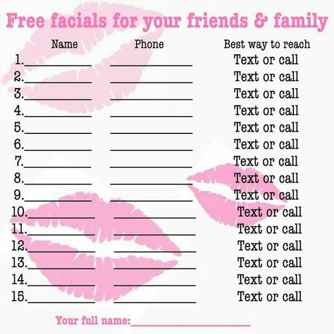 Mary Kay Referral Ideas, Mary Kay Survey, Mary Kay Referral, Mary Kay Party Themes, Mary Kay Tracking, Mary Kay Hostess, Mary Kay Printables, Mary Kay Facial, Mary Kay Office