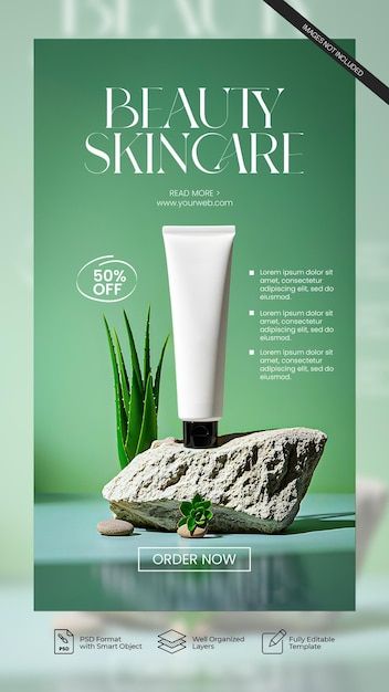 Cosmetic Creative Ads, Skin Care Creative Ads, Skincare Promotion, Product Post Design, Product Post, Cosmetic Creative, Green Cosmetics, Ads Creative Advertising Ideas, Paid Media