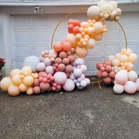 Balloon Hoop, Balloon Ring, Gold Balloons, Yard Signs, Balloon Garland, Balloon Decorations, Engagement Party, Blue Gold, Mom And Dad