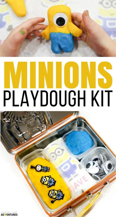 Super Simple Minion Playdough Kit Bounty Paper Towels, Playdough Kit, Homemade Face Paints, Minions Party, Minion Theme, Diy Deodorant, Despicable Me 3, Minion Birthday Party, Imagination Station