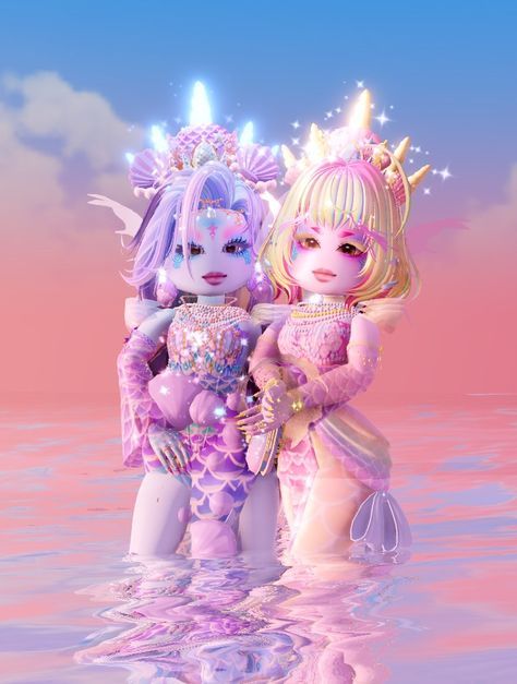 Water Vs Fire Fairy Royale High Outfit, Water Fairy Outfit Royal High, Royale High Mysterious Mermaids, Magical Element Royale High, Mlp Royale High, Royal High Mermaid Outfit, Alien Royale High, Rh Mermaid Outfit, Summer Outfits Royale High