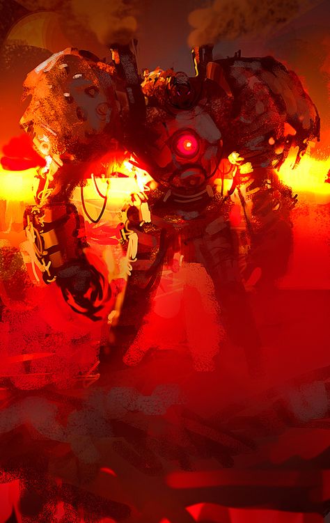 The art of Daryl Mandryk Evil Robot, Robot Concept, Spaceship Art, Giant Robots, Science Fiction Art, Robots Concept, Robot Concept Art, Ex Machina, Arte Fantasy