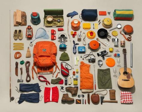 Photography by Jim Golden Jim Golden, Knolling Photography, Vintage Camping Gear, Camping Bedarf, Camping Vintage, Camping Accesorios, Retro Camping, Bear Grylls, Camping List