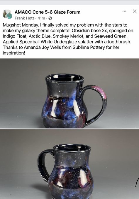 Amaco Cosmos Glazes, Galaxy Glaze Combinations, Amaco Potters Choice Glaze Combinations, Oatmeal Glaze Combinations, Moonscape Glaze Combinations, Amaco Cosmic Tea Dust, Amaco Potters Choice Glaze Combinations Blue Midnight, Seaweed Glaze, Crazy Ceramics