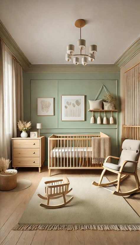 25 Sage Green Nursery Ideas for a Soothing and Serene Baby Room 30 Sage Green Wildflower Nursery, Sage Woodland Nursery, Olive Green And Pink Nursery, Safe Green Nursery, Nursery Ideas Sage Green, Sage Baby Room, Sage Nursery Girl, Sage Nursery Boy, Sage Green Boy Nursery