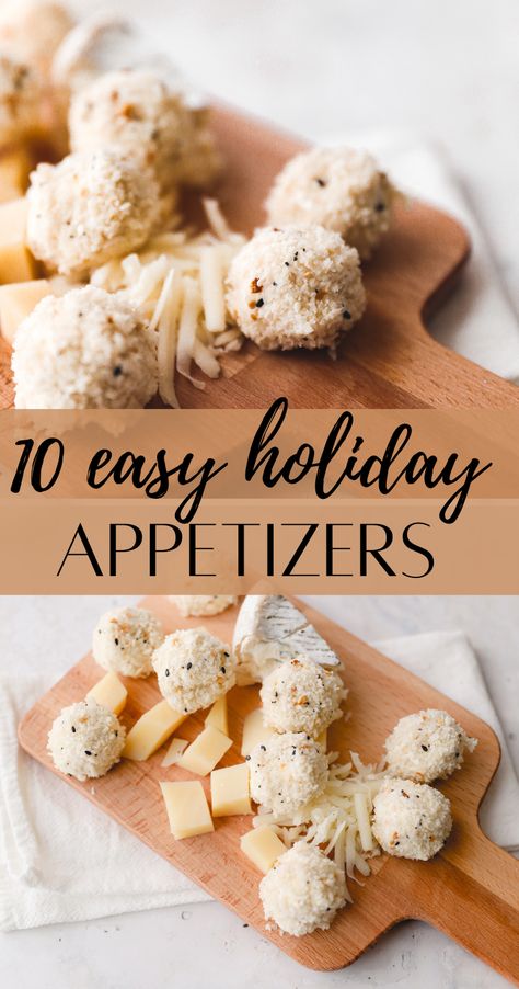 Holiday Appetizers For A Crowd - White Kitchen Red Wine White Appetizers, White Winter Party, White Dinner Party, List Of Appetizers, Best Holiday Appetizers, Sweet Appetizer, Fried Mac And Cheese, Mac And Cheese Bites, Holiday Appetizers Easy