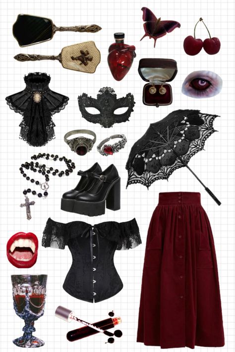 Feminine Witch Aesthetic, Lunar Witch Outfit, Alternate Aesthetic, Witchcore Outfit, Witch Aesthetic Outfit, Goth Halloween Costume, Lunar Witch, Book Outfits, Witch Style