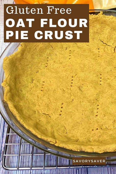 Oat Flour Pie Crust Recipe, Oat Pie Crust, Oatmeal Pie Crust Recipe, Dairy Free Pie Crust Recipe, Oat Flour Pizza Crust, Oat Flour Pie Crust, Easy Gluten Free Pie, Oat Pie, Dairy Free Pie