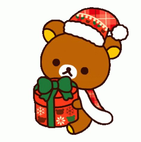 Christmas Rilakkuma, Rilakkuma Christmas, Christmas Animated Gif, Christmas Animated, Rilakkuma Korilakkuma, Sticker Packs, Christmas Gif, Rilakkuma, Crafts Ideas