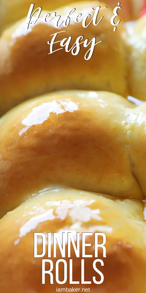 Homemade dinner rolls that are easy peasy! #rolls #dinnerrolls #dinnerrollsrecipe #rollsrecipe #easter #thanksgiving #christmas #iambaker #sidedish #bread #homemadebread Dinner Rolls With Bread Flour, Bread Flour Dinner Rolls, Instant Yeast Dinner Rolls Recipe, Yeast Rolls With Rapid Rise Yeast, Rolls Instant Yeast, Easy Easter Rolls, Dinner Rolls Using Rapid Rise Yeast, Dinner Rolls With Instant Yeast, Roll Recipes Homemade Easy