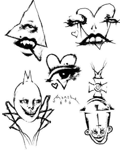 Avant Garde Tattoo, Creepy Tattoos, Doodle Tattoo, Tattoo Flash Art, Black Ink Tattoos, Arte Inspo, Vintage Tattoo, Dope Tattoos, Flash Art