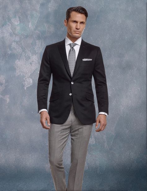 Tailored Classic Sport Coat For Black-tie Events, Black Blazer Outfit Men Formal, Black Tailored Sport Coat For Semi-formal Events, Tailored Long Sleeve Sport Coat For Black-tie Events, Classic Black Semi-formal Sport Coat, Black Suit Men Formal Classy, Black Semi-formal Suits With Lapel Collar, Party Outfit Men Night, Black Blazer Outfit Men