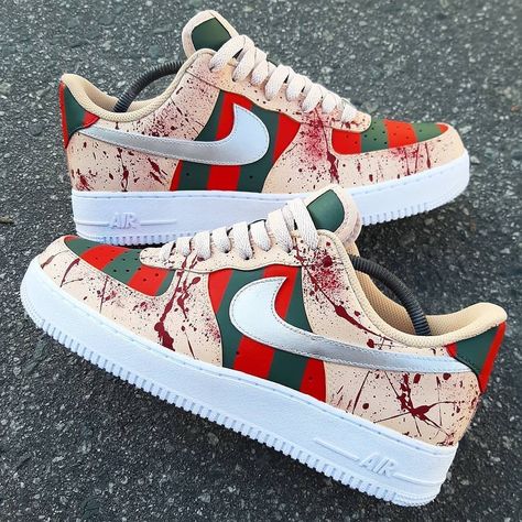 Painted Air Force 1, Shoes Painting, Custom Sneakers Diy, Af1 Shoes, Custom Shoes Diy, Custom Kicks, Custom Air Force 1, Custom Nike, Cute Nike Shoes