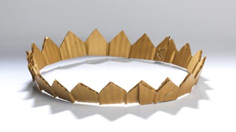 Cardboard Crown, 2015 Cardboard Crown, Forms Of Communication, Online Teachers, Object Lessons, Craft Artists, Corrugated Cardboard, Contemporary Jewellery, Wearable Art, Jewelry Art