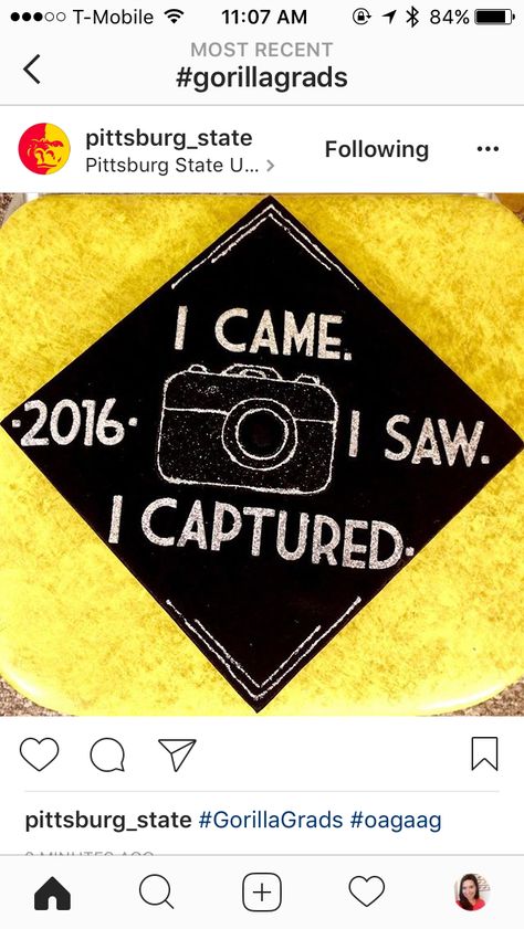 Photography major grad cap Photographer Graduation Cap, Photo Graduation Cap, Photography Graduation Cap, Photography Major, Creative Graduation Caps, Son Birthday Quotes, College Grad Cap Ideas, High School Graduation Cap, College Graduation Cap Decoration