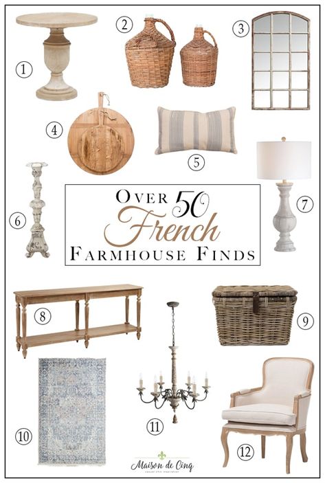 How to Get a French Farmhouse Look - and Some Fabulous Finds! Cottage Getaway, French Country Chandelier, Country Ideas, French Farmhouse Style, Rustic French Country, French Country Furniture, Modern French Country, French Aesthetic, Provincial Style