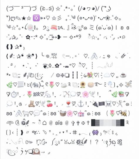 heyo ! sum cute soft icons :D if you want them send me a dm thehe Aesthetic Symbols, Girl Symbol, Awesome Fonts, Cool Text Symbols, Cute Bios, Name Symbols, Cute Text Symbols, Text Symbols, Letter Symbols