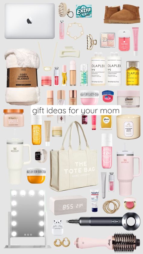 gift inspo for mom! Chrismss Gifts, Christmas Gifts To Mom From Daughter, Gifts For Moms For Christmas, Christmas Basket Gift Ideas For Moms, Things To Get Mum For Christmas, Christmas Gift Basket Ideas For Teens, Things To Get Ur Mom For Christmas, Gift Ideas For Moms Christmas, Xmas Gift For Mom