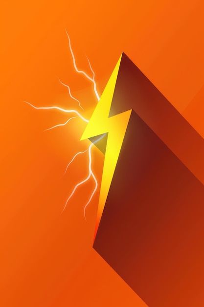 Lightning Bolt Background, Orange Lightning, Stationery Templates, Business Card Maker, Flyer Maker, Poster Maker, Orange Background, Poster Invitation, Instagram Blog