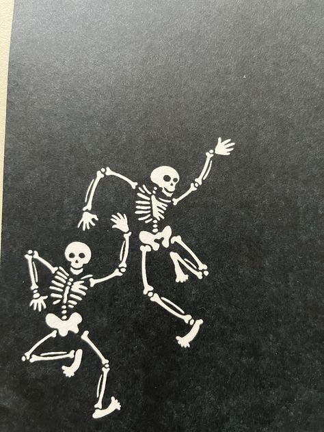 Skeleton Art Sketch, Silly Skeleton Drawing, Skeleton Listening To Music Tattoo, Fun Skeleton Tattoo, Cute Skeleton Illustration, Skeleton Art Simple, Skeleton Drawing Simple, Skeleton Linocut, Simplified Skeleton